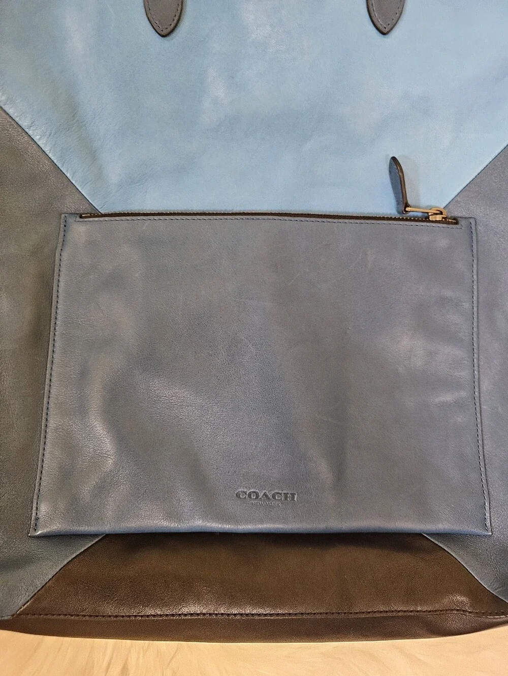 COACH Tote Manhattan Fold - Picture 3 of 16